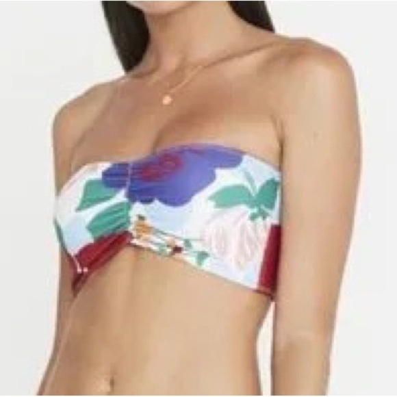 Faithfull the Brand Steffy Bikini Anita Floral Bandeau Top - Picture 4 of 9